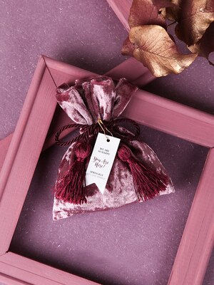 10 stk pink/rød/grøn fløjls slik æske fødselsdagsfest forsyninger bryllup favor sød kage slik æske poser: H