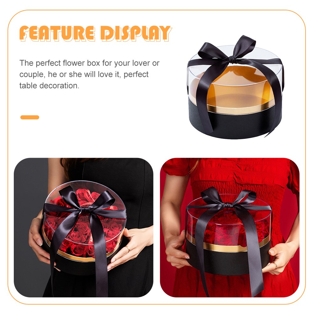 Preserved Flower Box Flower Box Bouquet Packaging Box with Window