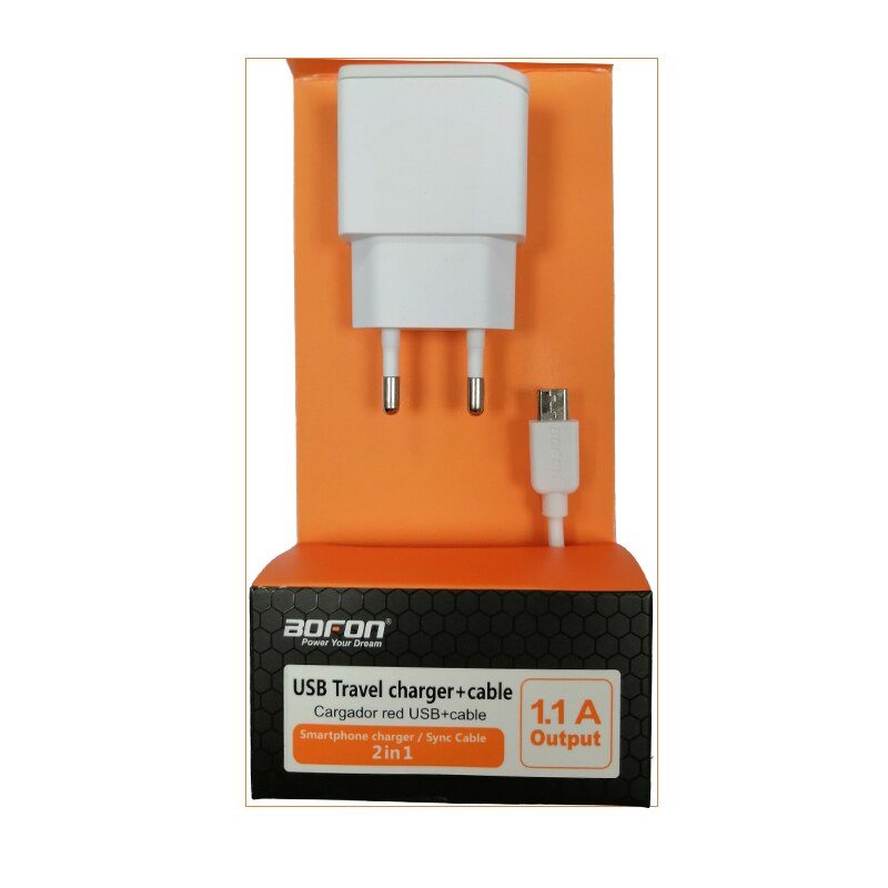 2 In 1 Oplader Met Micro Usb 2.0 5V/1.1A Kabel Compatibel Met Android Samsung Galaxy S7 S6 s5 J5 J7 Mobiele Smartphone Tablet