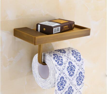 Antique Bathroom Accessories Corner Shelf,Toilet Brush Holder,Paper Holder,Towel Holder,towel rac, bathroom Hardware brass: Dark Grey
