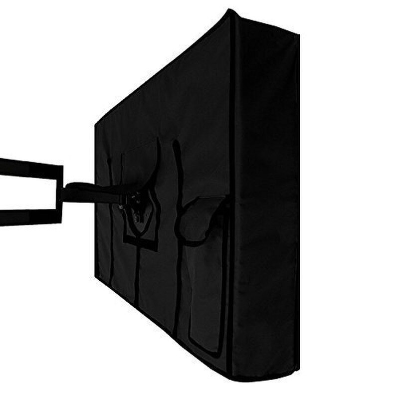 Geeignet für Garten Im Freien Staub Abdeckung Outdoor TV Abdeckung Wasserdicht und Staubdicht Abdeckung 22 Zoll Bis 70 Zoll Oxford Tuch TV Fall: Black / 30 to 32inch