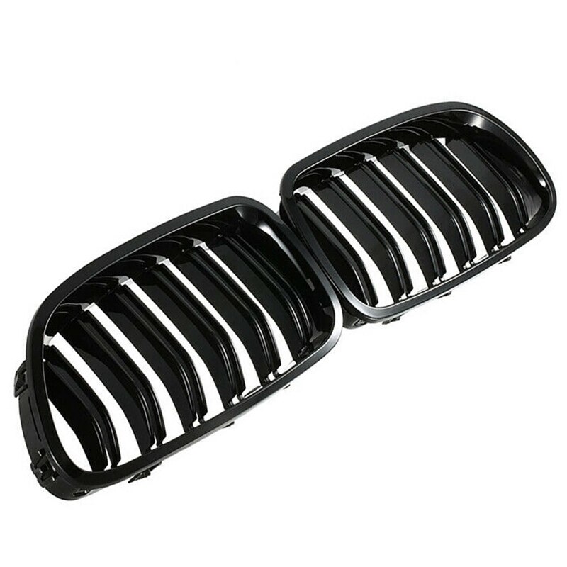 Grill Grille Gloss Black Nier Sport Voor Bmw F10 F18 F02 F11 M5 10-15 Dual Slat