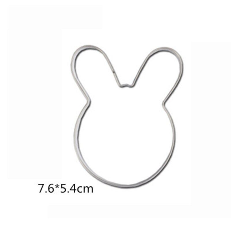 Pochoir en forme de lapin lapin Fondant | Pochoir de gâteau Cupcake de cuisine, modèle de décoration, moule de Cookie, pochoir de café, cuisson