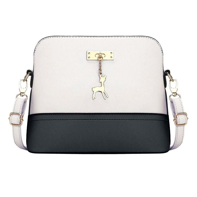 Vrouwen PU Lederen Vintage Messenger Bag Schouder Shell Tas Met Herten Speelgoed Vrouwen Schoudertas Casual Crossbody Tas: 6