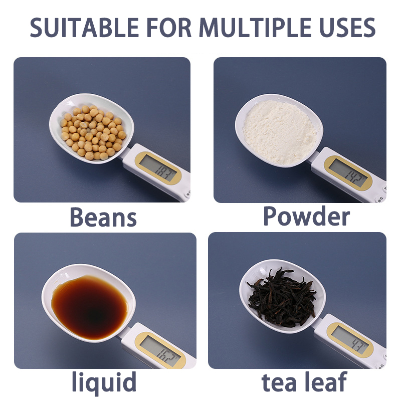 Cuchara medidora de peso, báscula Digital LCD para cocina, 500g, 0,1g, cuchara medidora para alimentos, Mini herramienta de cocina para báscula de café con leche