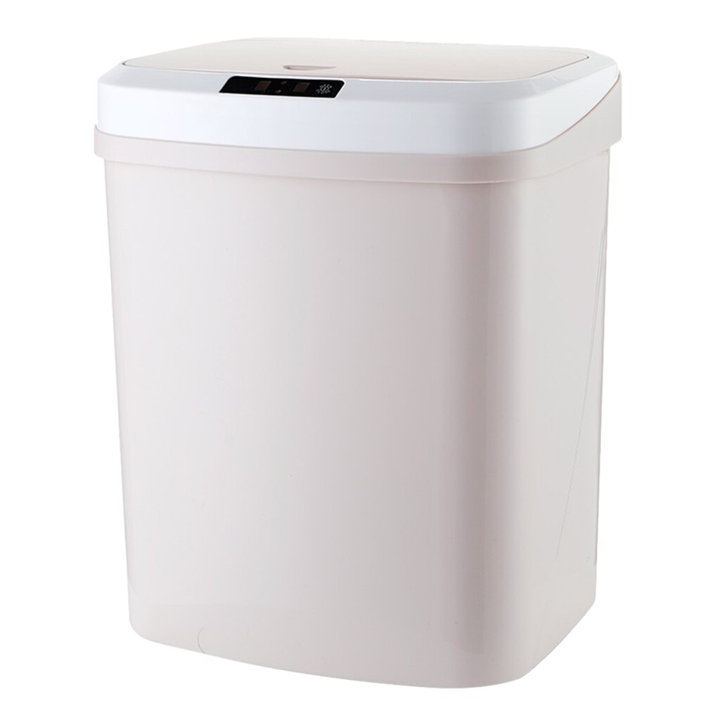 Automatisk sensor skraldespand skraldespand køkken stue badeværelse affaldskurv 15l: Khaki 15l