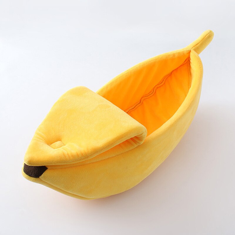 Grappige Banaan Kat Bed Huis Leuke Gezellige Kat Mat Bedden Warm Duurzaam Draagbare Huisdier Mand Kennel Hond Kussen Kat Levert multicolor