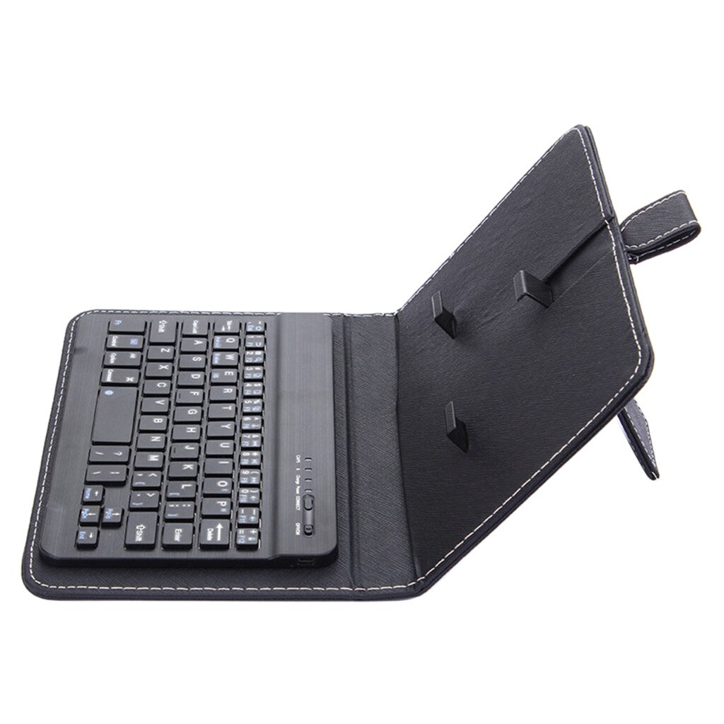 Mini clavier bluetooth sans fil en cuir Portable, pour iPhone, téléphone Android, tablette de divertissement de bureau à faible bruit