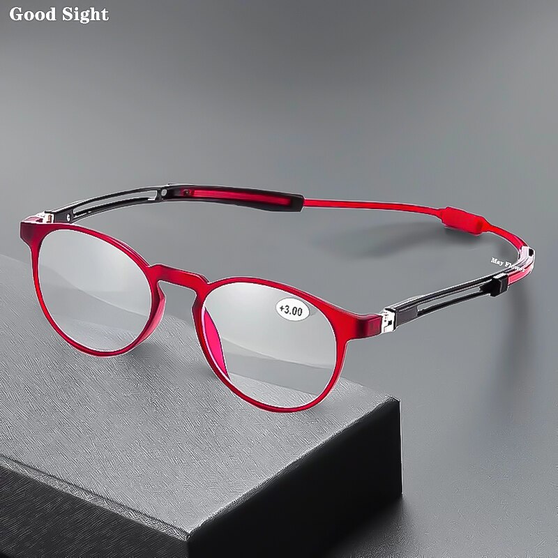 Goed Zicht TR90 Magnetische Opknoping Hals Leesbril Mannen Frame Glazen Bril Draagbare 안경테 Dioptrie Brillen Lenzen