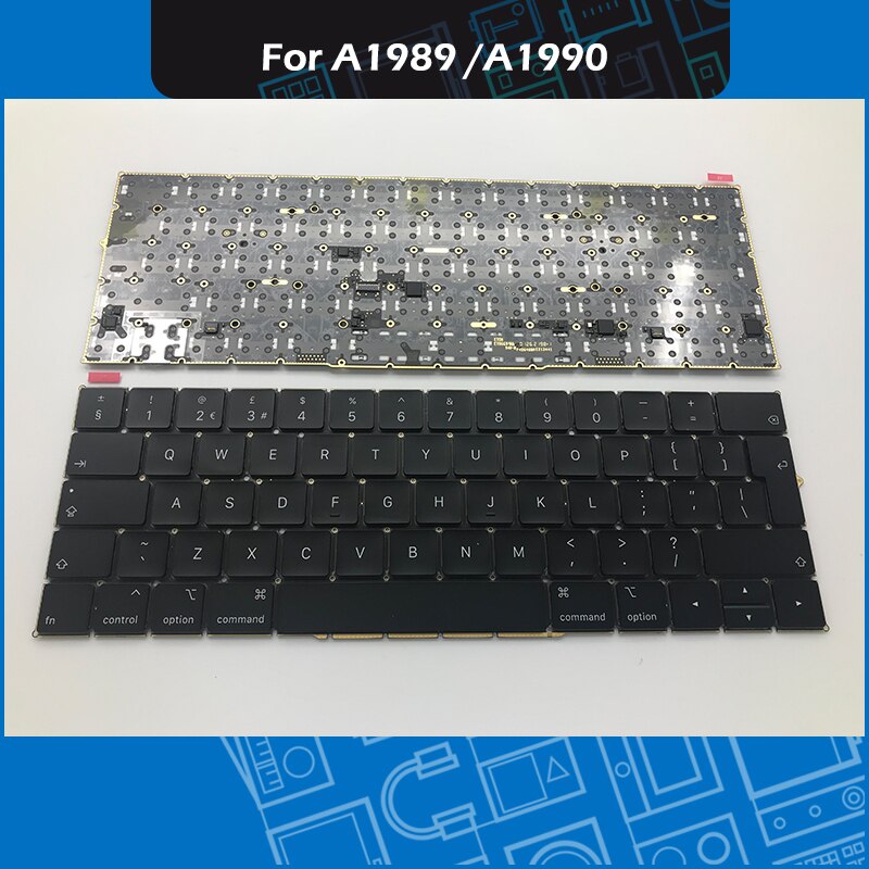 Laptop UK Layout A1990 A1989 Keyboard For Macbook Pro Retina 13" 15" Keyboard Replacement EMC 3214 EMC 3215