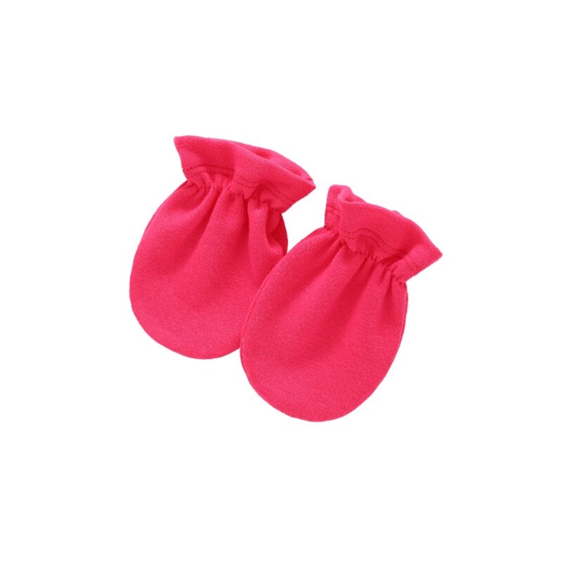 1 Paar Baby Anti Krassen Zachte Katoenen Handschoenen Pasgeboren Bescherming Gezicht Scratch Mittens Baby Handguard Levert: 6