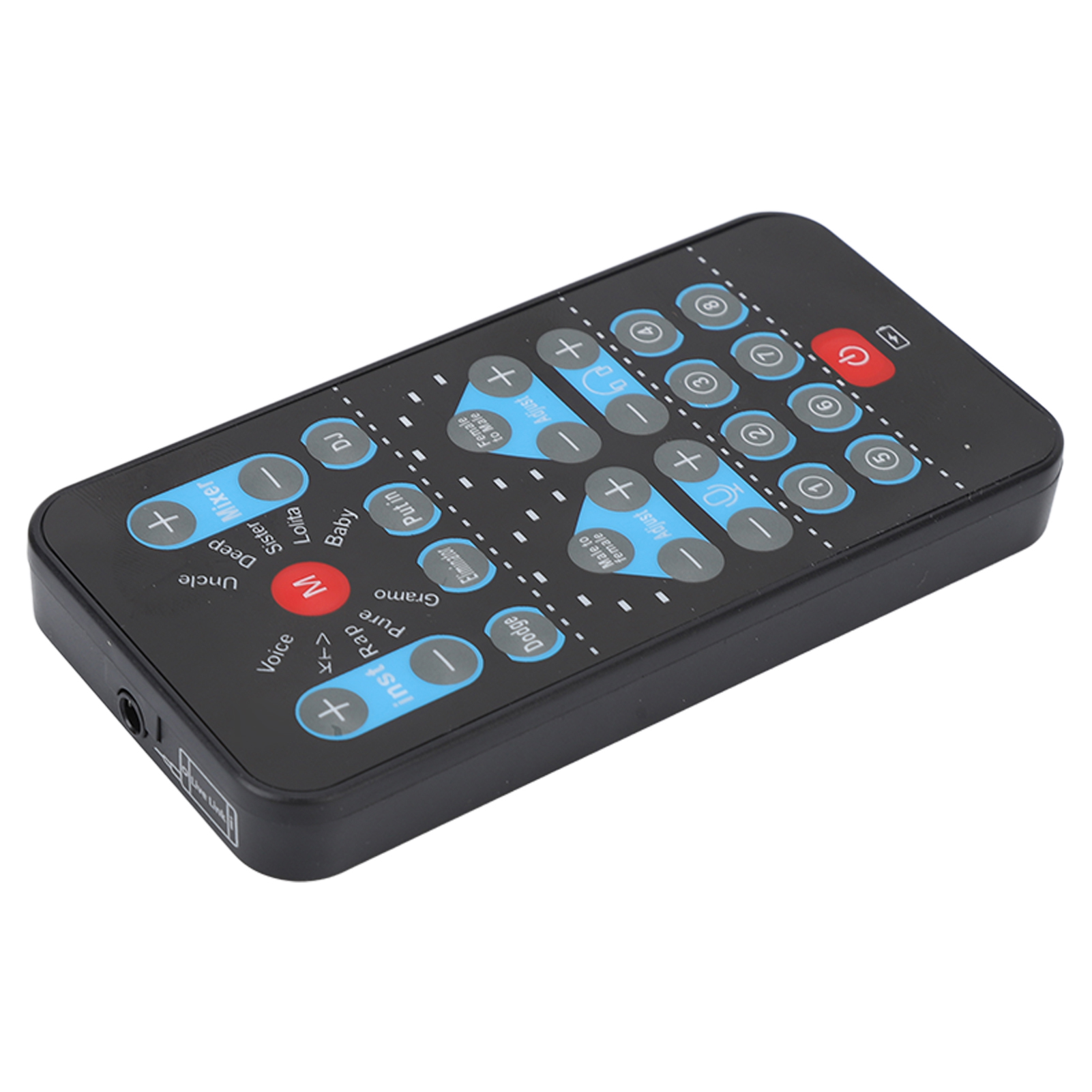 Mini Voice Changer Card 8 Sound Effects Support Multi Languages Beautification Handheld Sound Card for Mobile Phone Computer