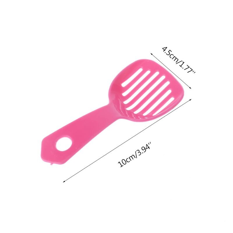 Pala de Gato para ARENA, 5 uds., herramienta para aseo de mascotas, pala de plástico para gatos, hámster, cuchara de arena, productos de limpieza, bandeja para desperdicios de Color aleatorio