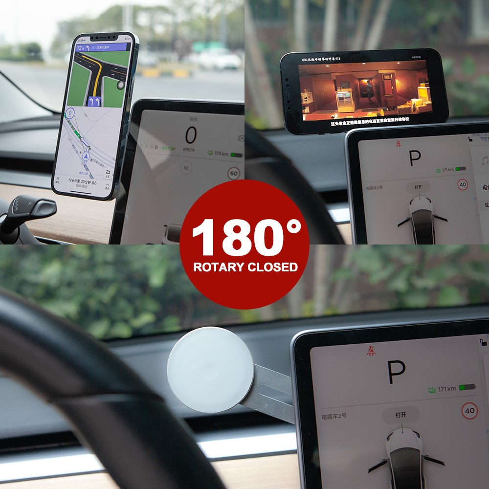 Vxvb för tesla modell 3 modell y tillbehör biltelefon pelare mobiltelefonhållare för iphone 12 12 pro 13 13 pro tillbehör