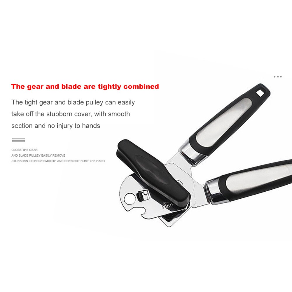 Manual Can Opener Ergonomic Side Cut Powerful Opening Tools