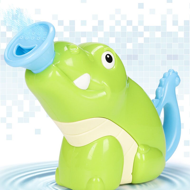 Vattenkruka badleksaker baby simning badrum bad dusch verktyg vatten hand spray leksaker 36 månader barn leksak, krokodil