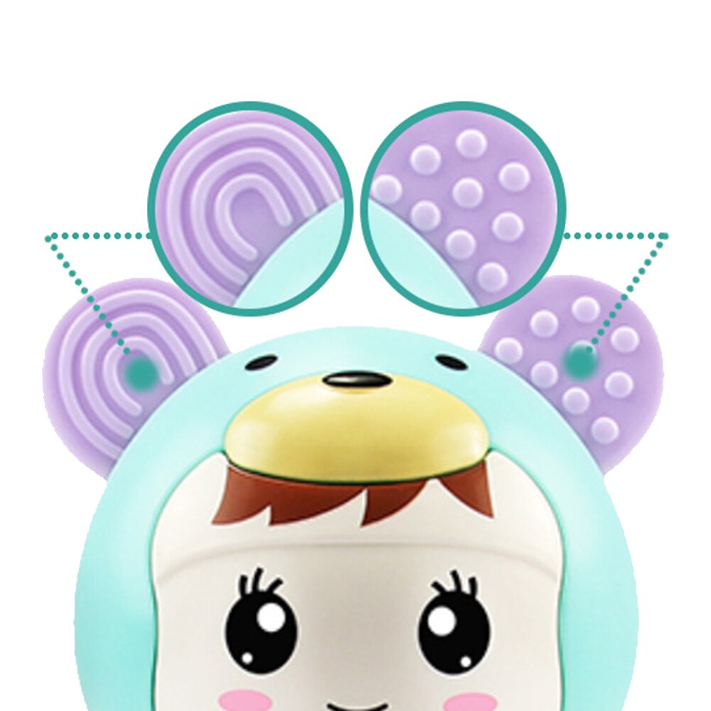 Zabawki dla niemowląt niemowlę dziecko kreskówka drżenie grzechotka noworodek dzwonek ręczny oświetlenie robić zastosowań muzycznych rytm gryzak zabawki edukacyjne robić nauczania początkowego