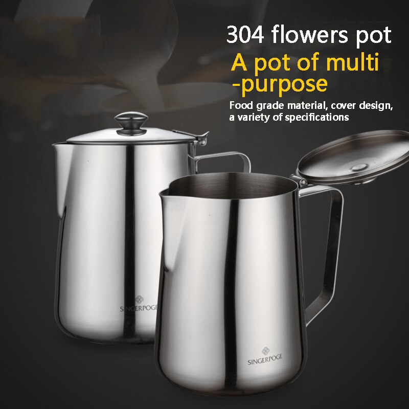 Stainless steel espresso pot, milk foam pot, barista, coffee pot, exquisite milk technology, espresso milk foam po