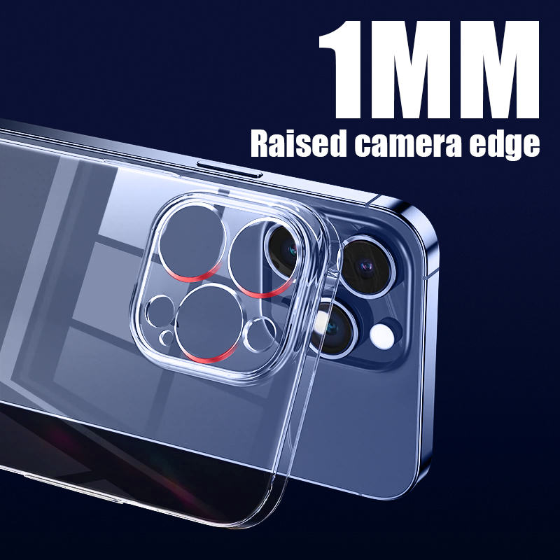 Funda dura ultrafina de alta transparencia para iPhone 17, 15, 14, 13, 12, 16 Pro Max 16e 11, cubierta de teléfono con parachoques transparente a prueba de golpes