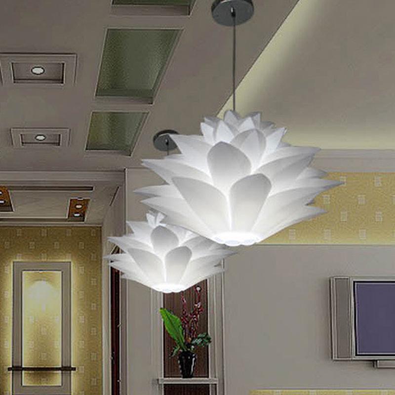 HobbyLane – abat-jour en forme de Lotus, 35cm, 45cm, 55cm, couvercle d&#39;éclairage pour décoration de Bar, salon romantique, ampoule E27, DIY