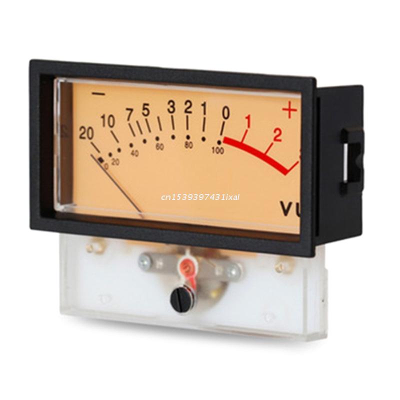 Vu Meter Header Db Eindversterker Chassis W/Backlight Eindversterker Panel Dual Analoge Vu Meter