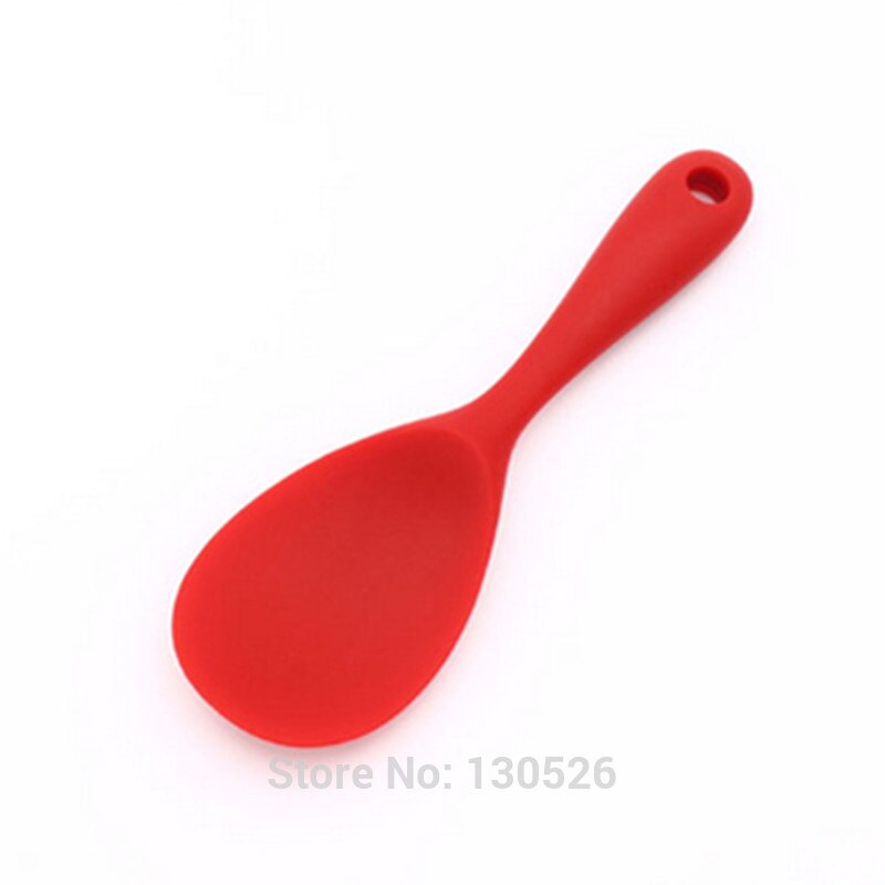 1 stk silikone køkkenværktøj sød ske farverig madlavningsske middagsservice køkkenredskaber køkkentilbehør