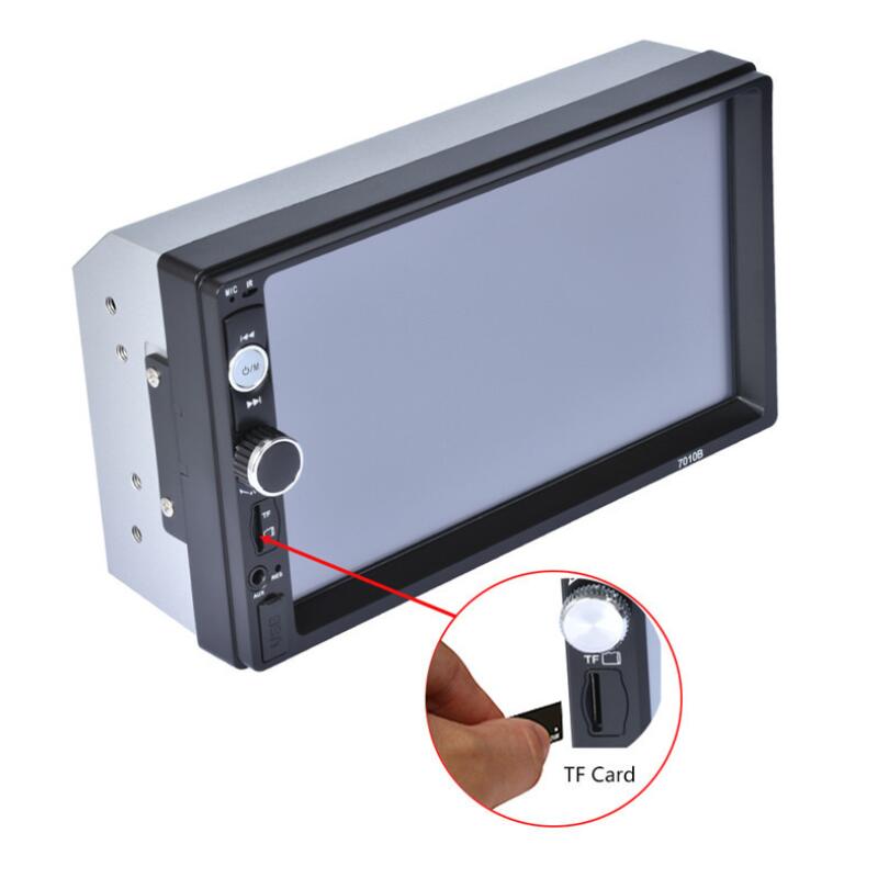 2din 7 Inch Touch Screen Car Radio Stereo Bluetooth MP5 Player FM Audio Receiver SD/USB/AUX Support Rearview Camera