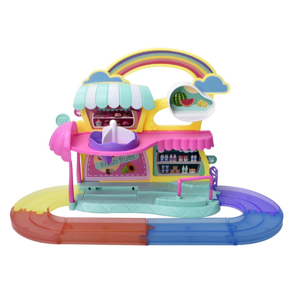 Kuulee Hase Supermarkt Haus einstellen vorgeben Geschirr freundlicher Obst Supermarkt Simulation Spielzeug einstellen