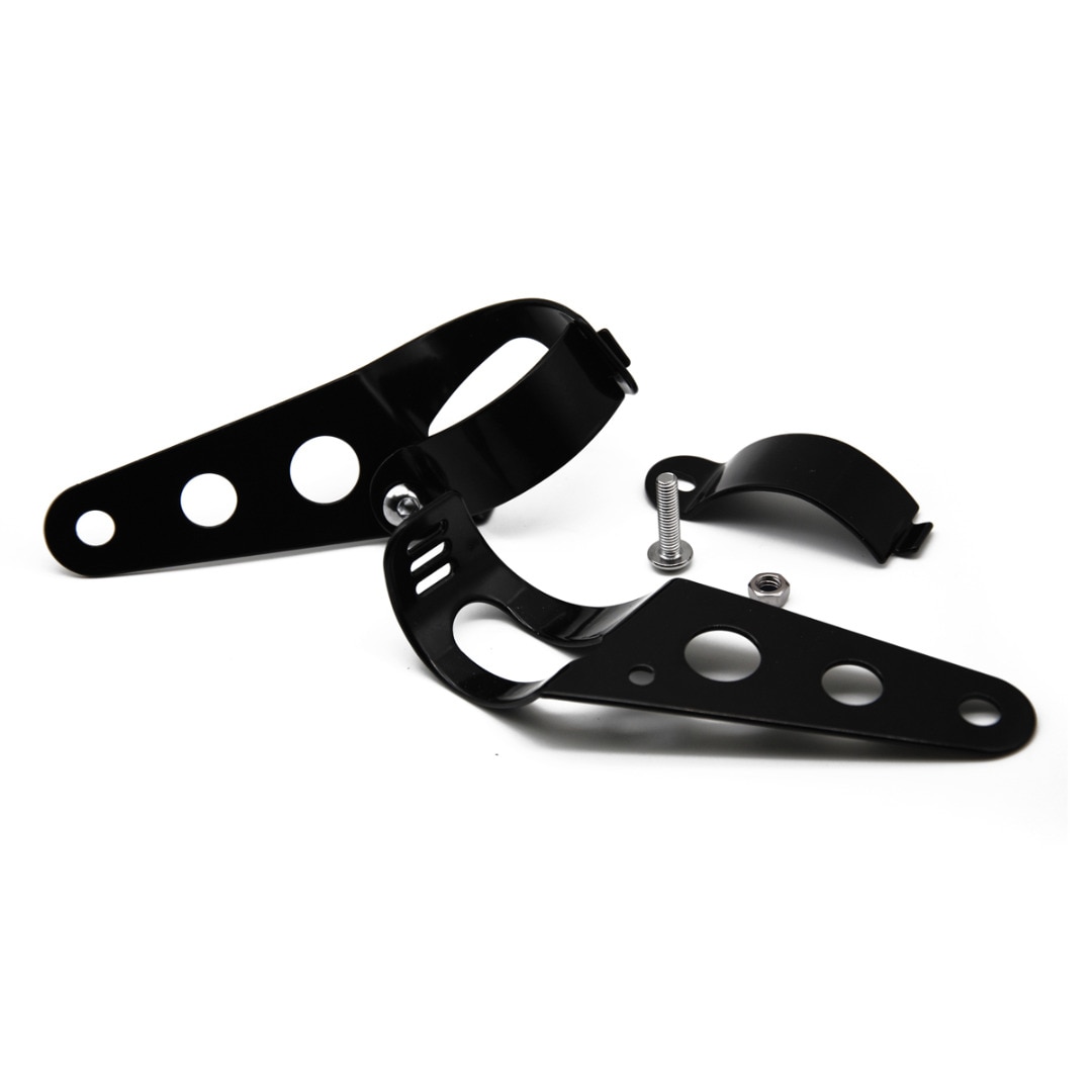 Mayitr 1 par 33mm-45mm soporte de montaje de faros delanteros de motocicleta horquilla orejas ajustador soporte de montaje abrazadera soporte de cortador para Retro Cafe Racer