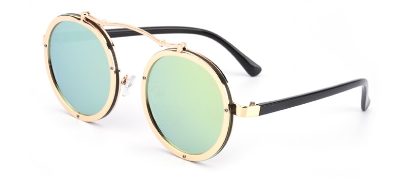 Vintage Round Metal Steampunk Sunglass Women Brand Metal Steam Punk Sun Glasses Driving Men Oculos De Sol R561