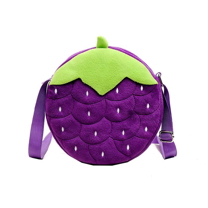 Brand Kids Wallet Cartoon Cute Baby Girls Plush One-shoulder Oblique Handbag: p12