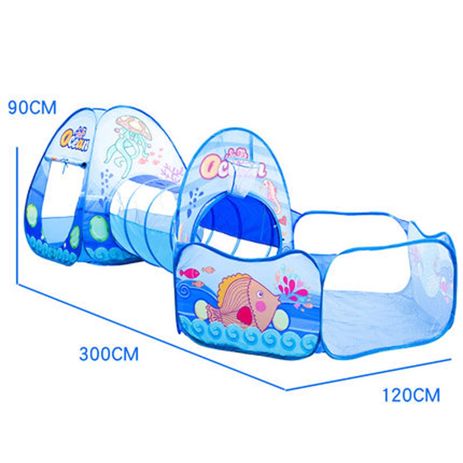 3 Teile/los Baby Laufstall Tragbare Laufstall für Kinder Klapp Baby Spielplatz Kind Zelt mit Krabbeln Tunnel Ball Pool Baby Park