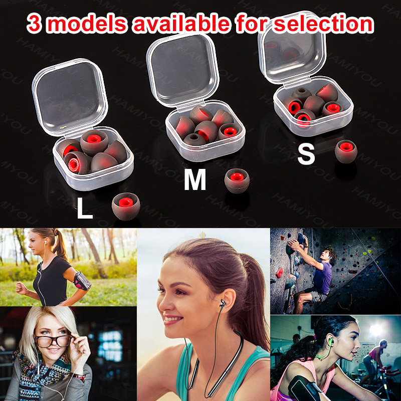 9-3 paren, noise cancelling siliconen oortelefoon accessoires, 4mm vervangende oortelefoon accessoires, zachte oordoppen, L M S in oortelefoon oordoppen. Geschikt voor hoofdtelefoons met poorten van 4-6 mm diameter