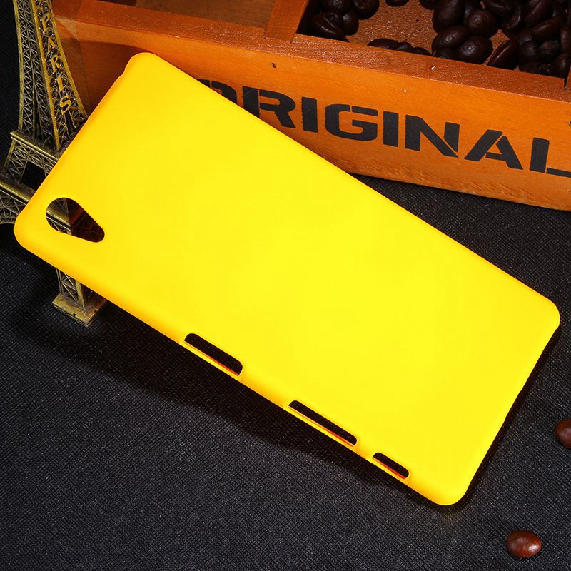 Neue Multi Farben Luxus Gummierte Matte Kunststoff Hard Case Für Sony Xperia X/X Dual F5122 5,0" handy Abdeckung Fällen: Yellow