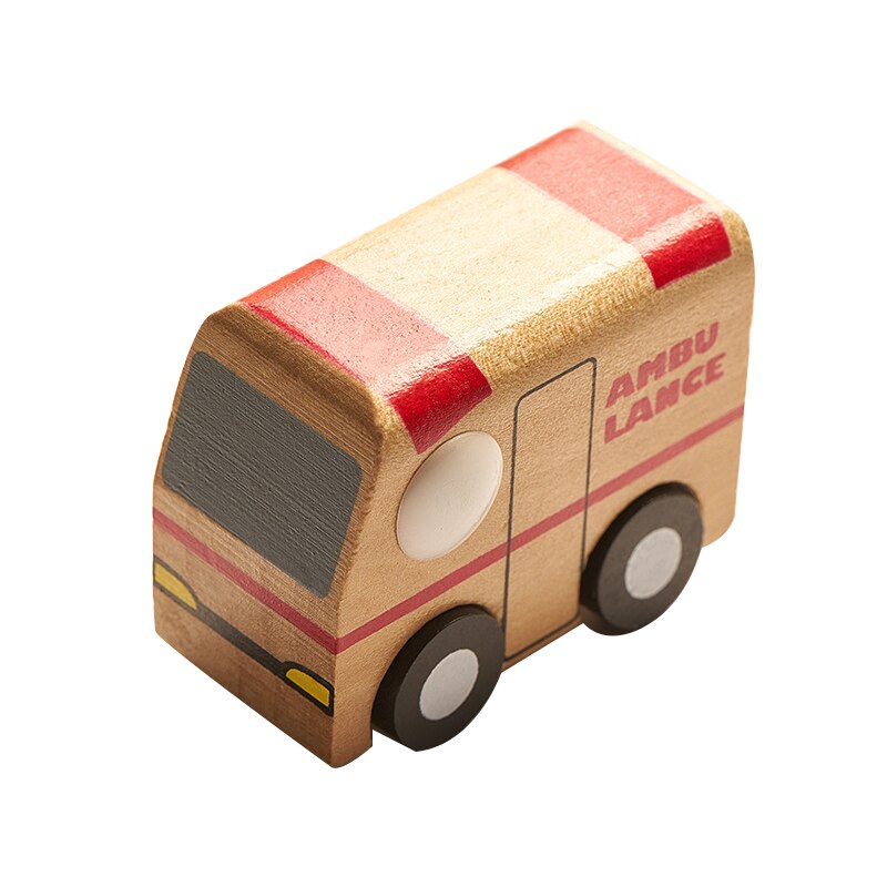 1 PCS Kinder Holz Autos Zug Flugzeug Lkw Modell Spielzeug Montessori Holz Bildung Fahrzeug Spielzeug Simulation Autos Decor: 5