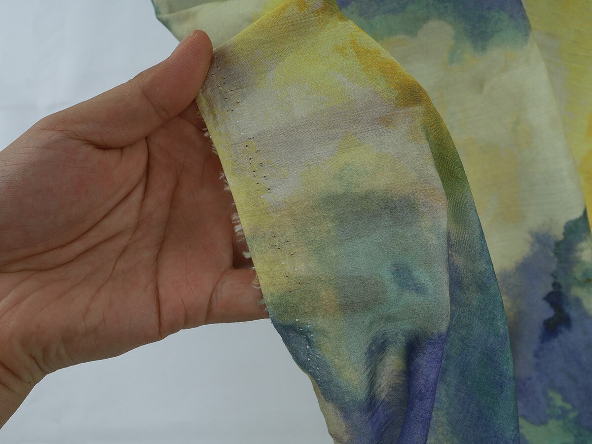Tela de rayón y lino para confección de ropa cómoda, transpirable, de seda teñida, 145cm, se vende por metro