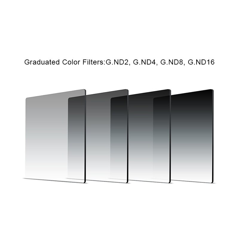 8 Pack Afgestudeerd Grijs Full Color Vierkante Nd Filter ND2 ND4 ND8 ND16 Neutral Density Filter Voor Cokin P-serie d5200 D5300 D5500