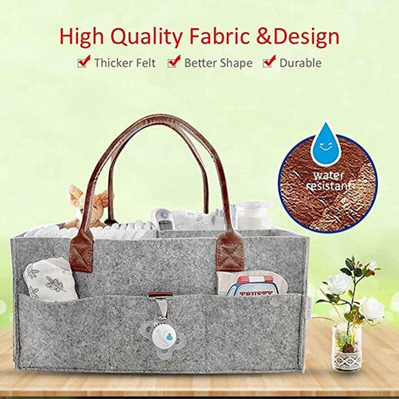 Fühlte Windel Tasche sterben Gute Baby Windel Caddie-Kindergarten Lagerung Behälter und Auto Organizer für Windeln