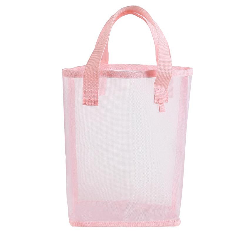 Vrouwen Reizen Strand Opslag Cosmetische Tas Grote Clear Mode Tote Makeup Bag Organizer Toilettas Make Up Case Pouch: Pink
