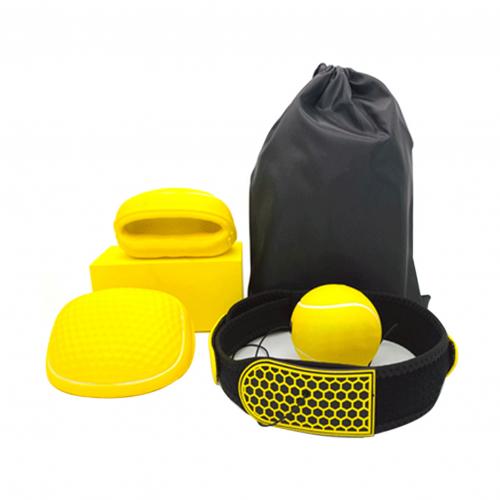 Kids Adult Boksen Vechten Kick Bal Met Hoofdband, Boksen Reactie Bal, Kick Boksen Bal, training Snelheid Reactie, Gewichtsverlies: Yellow Large