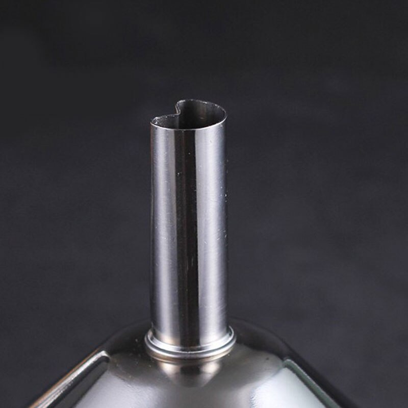 Tolva de aceite de cocina de acero inoxidable para líquidos, embudo de Metal, herramienta de accesorios, embudo de boquilla ancha para conservas, herramientas de cocina