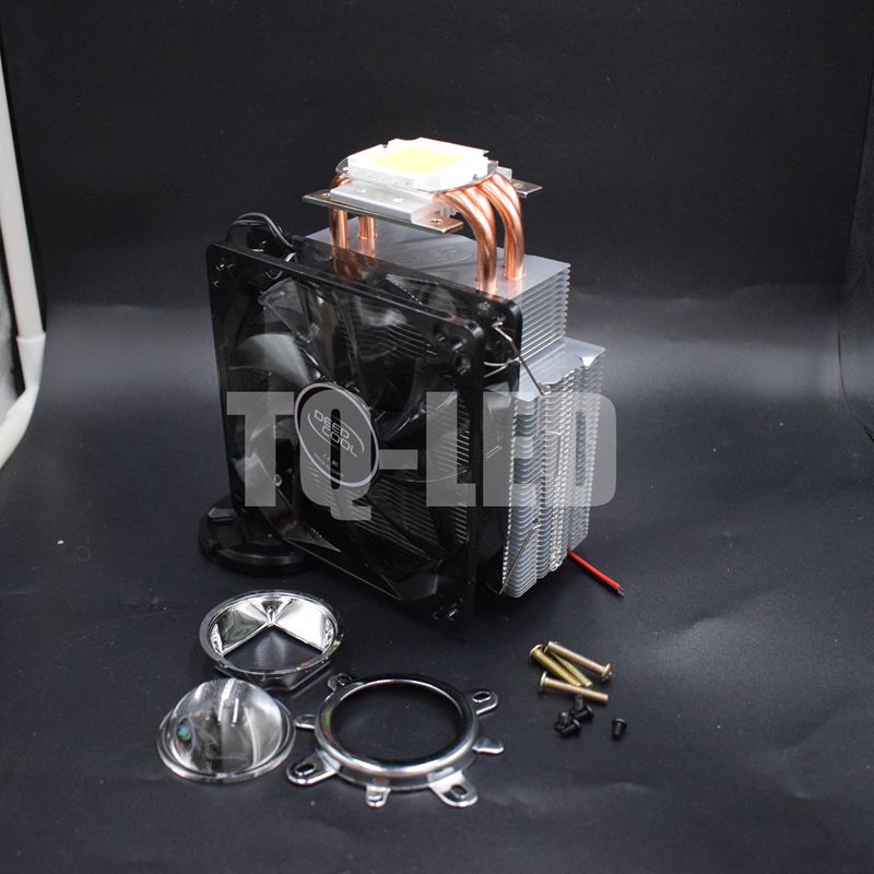 100W 150W High Power Led Radiator with Cooler Reflector Optical Lens Heatsink kit 60 degrees / 90 degrees / 120 degrees