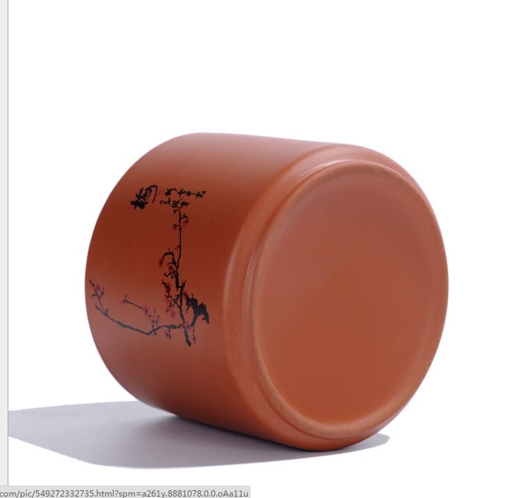 purple tea canister ceramic trumpet tea packing box sealing jar