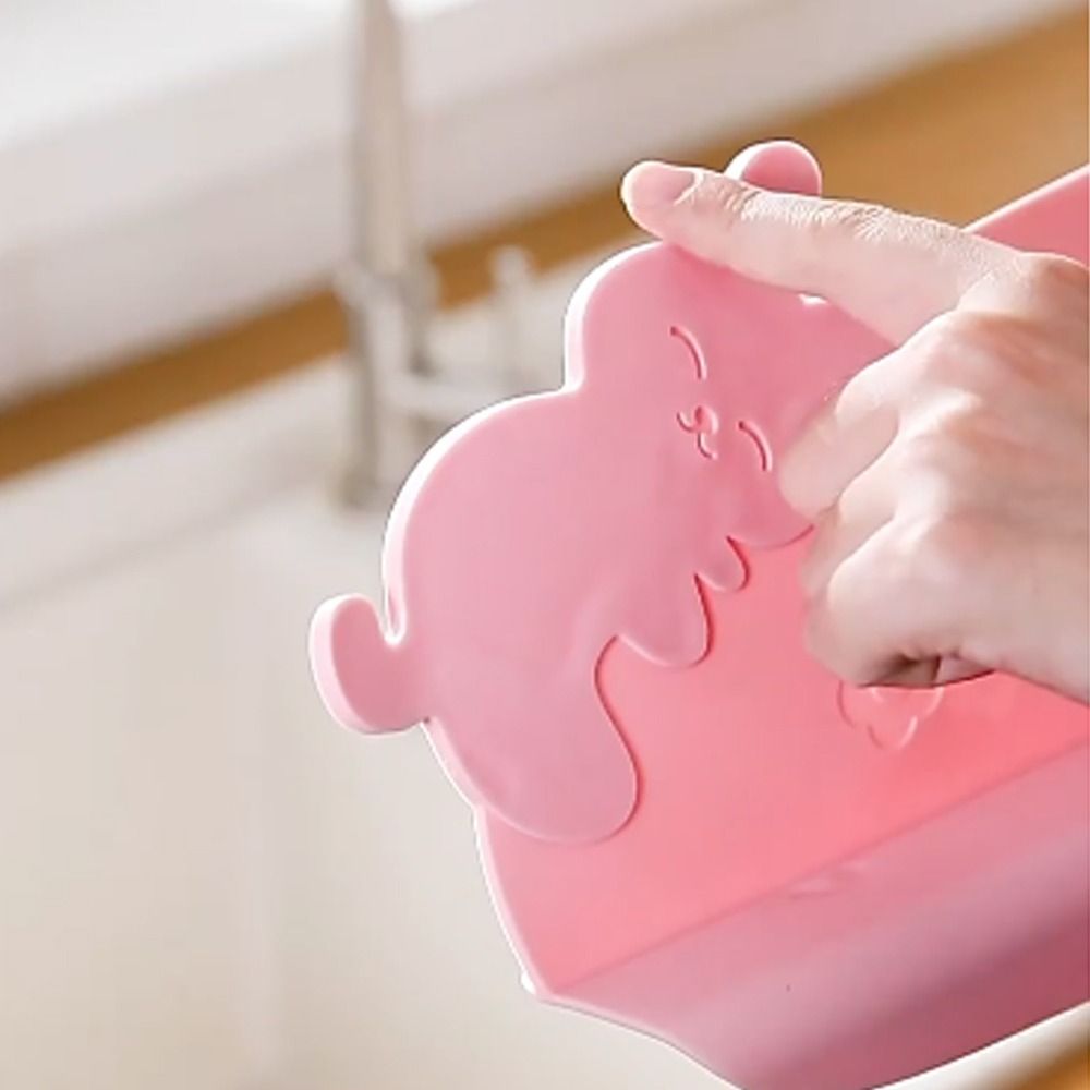 Silikon kjøkken vannledeplate gjenbrukbar myk vask sprutbeskyttelse praktisk antisprut vask klaff blokk kjøkkenutstyr