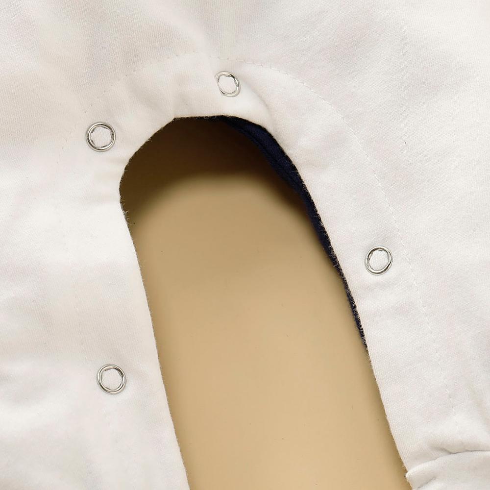 PatPat été et printemps bébé garçon Gentleman nœud papillon décor Polo col à manches longues combinaison bébé garçon vêtements