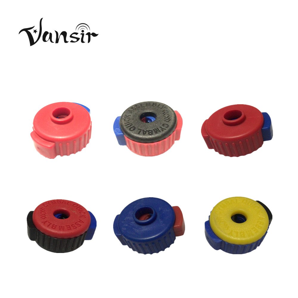 Vansir Cymbal Quick Assembly 10 Pcs Good Cymbal Lock Quick Set for Drum Set Varieties of Colors