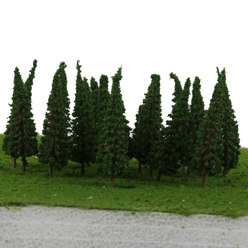 Modello dell&#39;albero della Pagoda della scala di HO OO 100 pz/pacco per la costruzione di paesaggio della ferrovia del treno