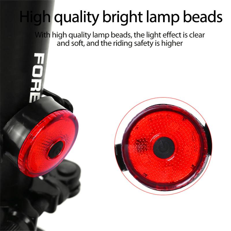 Bicycle Seatpost Light Strap Bike Tail Light USB ChargeMountain Bike Outdoor Night Bicycle Rear Light Cycling Accessories