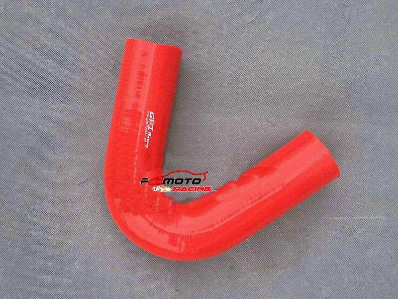 Dla 135 stopni 70mm 2.75 "cala rura ssąca silikonowy kolanko zginania węża czerwony