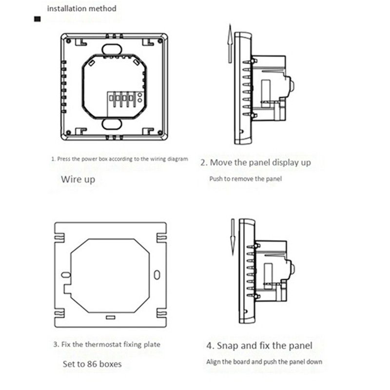 Termostato inteligente ME81H, controlador Digital de temperatura, circulación programable, calefacción eléctrica por suelo radiante